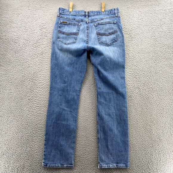 Ariat M4 Jeans 32 x 32*Blue Low Rise Straight Leg Denim Pants Western Work Men's - Picture 16 of 16